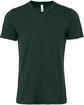 Bella + Canvas Unisex Jersey Short-Sleeve V-Neck T-Shirt forest FlatFront