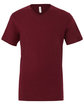 Bella + Canvas Unisex Jersey Short-Sleeve V-Neck T-Shirt MAROON OFFront