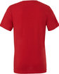 Bella + Canvas Unisex Jersey Short-Sleeve V-Neck T-Shirt CANVAS RED OFBack