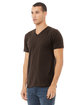 Bella + Canvas Unisex Jersey Short-Sleeve V-Neck T-Shirt BROWN ModelQrt