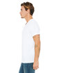 Bella + Canvas Unisex Jersey Short-Sleeve V-Neck T-Shirt WHITE ModelSide