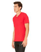 Bella + Canvas Unisex Jersey Short-Sleeve V-Neck T-Shirt RED ModelSide