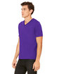 Bella + Canvas Unisex Jersey Short-Sleeve V-Neck T-Shirt team purple ModelSide
