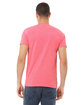 Bella + Canvas Unisex CVC Jersey V-Neck T-Shirt neon pink ModelBack