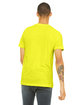 Bella + Canvas Unisex CVC Jersey V-Neck T-Shirt neon yellow ModelBack