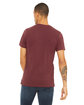 Bella + Canvas Unisex CVC Jersey V-Neck T-Shirt heather cardinal ModelBack