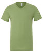 Bella + Canvas Unisex CVC Jersey V-Neck T-Shirt heather green OFFront