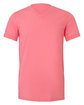 Bella + Canvas Unisex CVC Jersey V-Neck T-Shirt neon pink OFFront
