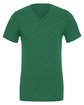 Bella + Canvas Unisex CVC Jersey V-Neck T-Shirt hthr grass green OFFront
