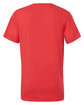 Bella + Canvas Unisex CVC Jersey V-Neck T-Shirt heather red OFBack