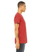 Bella + Canvas Unisex CVC Jersey V-Neck T-Shirt heather red ModelSide
