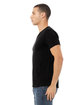 Bella + Canvas Unisex CVC Jersey V-Neck T-Shirt solid blk blend ModelSide