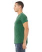 Bella + Canvas Unisex CVC Jersey V-Neck T-Shirt hthr grass green ModelSide