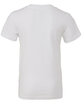 Bella + Canvas Youth Jersey Short-Sleeve V-Neck T-Shirt WHITE FlatBack