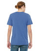 Bella + Canvas Men's Jersey Short-Sleeve Pocket T-Shirt hthr tr roy/ nvy ModelBack
