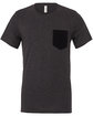 Bella + Canvas Men's Jersey Short-Sleeve Pocket T-Shirt  FlatFront
