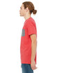 Bella + Canvas Men's Jersey Short-Sleeve Pocket T-Shirt hthr red/ dp hth ModelSide