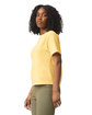 Comfort Colors Ladies' Heavyweight Middie T-Shirt butter ModelSide