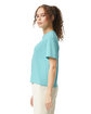 Comfort Colors Ladies' Heavyweight Middie T-Shirt chalky mint ModelSide
