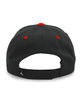 Pacific Headwear Cotton-Poly Cap black/ red ModelBack