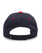 Pacific Headwear Cotton-Poly Cap navy/ red ModelBack