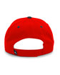 Pacific Headwear Cotton-Poly Cap red/ black ModelBack