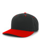 Pacific Headwear Cotton-Poly Cap black/ red ModelQrt