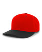 Pacific Headwear Cotton-Poly Cap red/ black ModelQrt