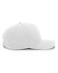 Pacific Headwear Cotton-Poly Cap white ModelSide