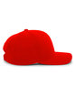 Pacific Headwear Cotton-Poly Cap red ModelSide