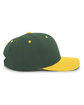 Pacific Headwear Cotton-Poly Cap dr green/ gold ModelSide