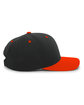 Pacific Headwear Cotton-Poly Cap black/ orange ModelSide