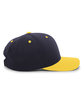 Pacific Headwear Cotton-Poly Cap navy/ gold ModelSide