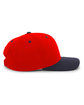 Pacific Headwear Cotton-Poly Cap red/ navy ModelSide
