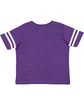 Rabbit Skins Toddler Football T-Shirt vn purp/ bld wh ModelBack