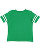 Rabbit Skins Toddler Football T-Shirt vn green/ bd wht ModelBack
