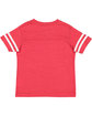 Rabbit Skins Toddler Football T-Shirt vn red/ bld wht ModelBack