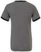 Bella + Canvas Men's Jersey Short-Sleeve Ringer T-Shirt  FlatBack