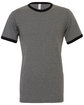 Bella + Canvas Men's Jersey Short-Sleeve Ringer T-Shirt  FlatFront