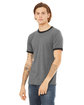 Bella + Canvas Men's Jersey Short-Sleeve Ringer T-Shirt  ModelQrt