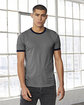 Bella + Canvas Men's Jersey Short-Sleeve Ringer T-Shirt  Lifestyle