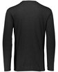 Augusta Sportswear Adult Tri-Blend Long Sleeve T-Shirt black heather ModelBack