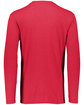 Augusta Sportswear Adult Tri-Blend Long Sleeve T-Shirt red heather ModelBack
