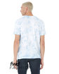 Bella + Canvas Unisex Tie Dye T-Shirt WHT/ SKY BLU TD ModelBack