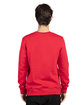 Threadfast Apparel Unisex Ultimate Crewneck Sweatshirt red ModelBack