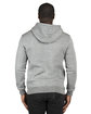 Threadfast Apparel Unisex Ultimate Fleece Pullover Hooded Sweatshirt heather grey ModelBack