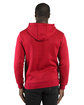 Threadfast Apparel Unisex Ultimate Fleece Pullover Hooded Sweatshirt RED ModelBack