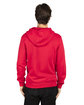 Threadfast Apparel Unisex Ultimate Fleece Full-Zip Hooded Sweatshirt red ModelBack