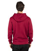 Threadfast Apparel Unisex Ultimate Fleece Full-Zip Hooded Sweatshirt burgundy ModelBack