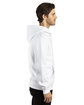 Threadfast Apparel Unisex Ultimate Fleece Full-Zip Hooded Sweatshirt white ModelSide